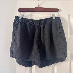 Madewell black cotton blend shorts size medium